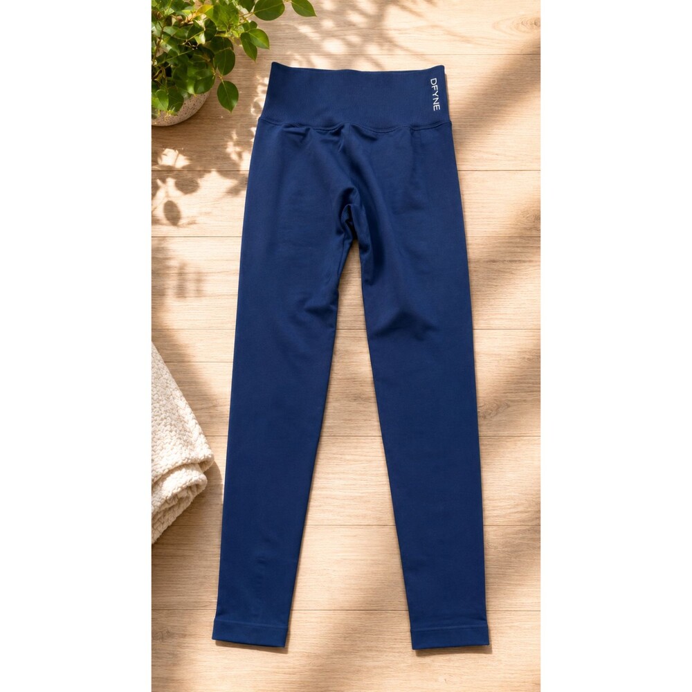 DFYNE Impact Electric Leggings Women's Small Blue Seamless High Waist Gym